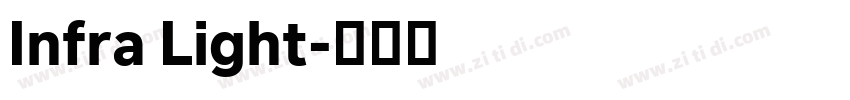 Infra Light字体转换